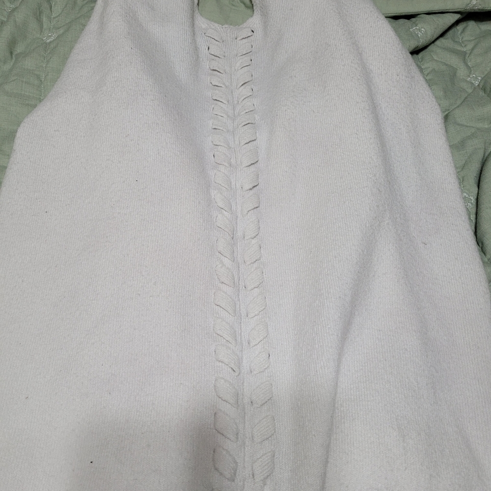 White cardigan